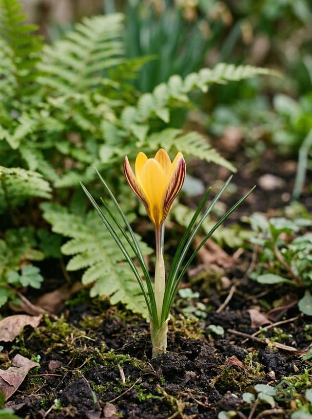 Gestreepte krokus