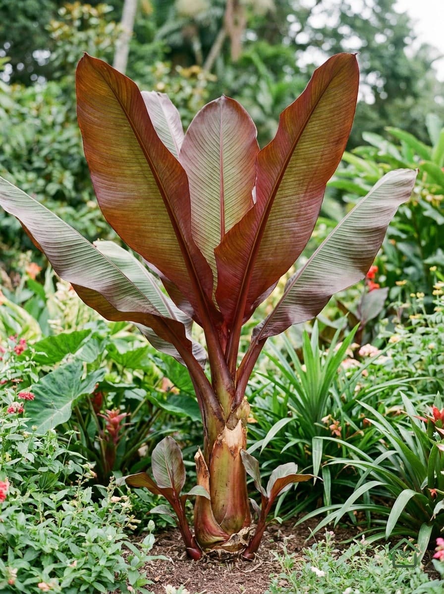 Rode bananenplant