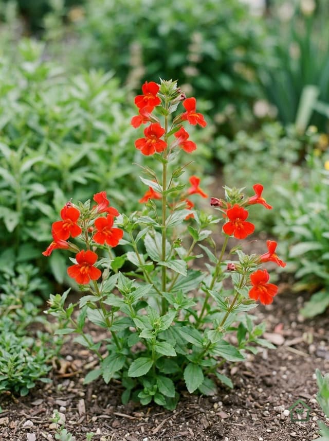 Scharlachgele maskerbloem