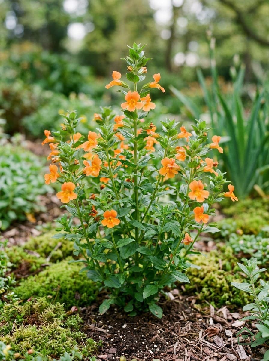 Oranje maskerbloem
