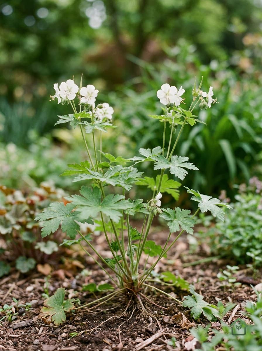 Witte ooievaarsbek