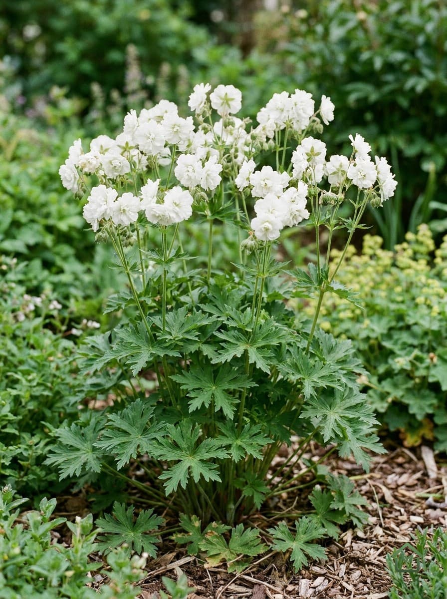 Witte weideooievaarsbek