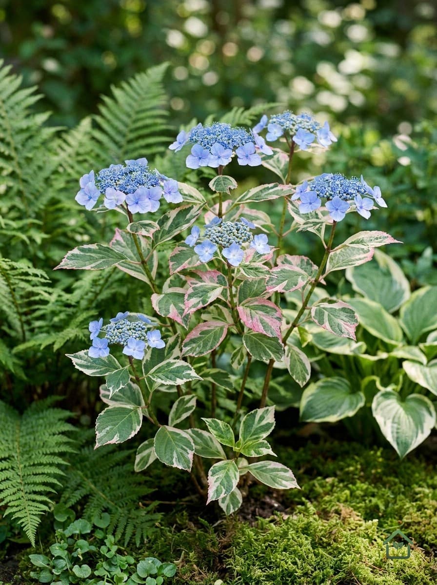 Bonte hortensia