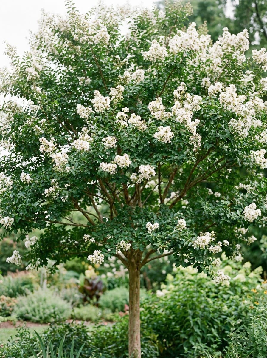 Witte crêpe myrtle