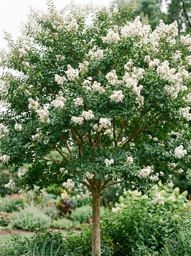 Witte crêpe myrtle