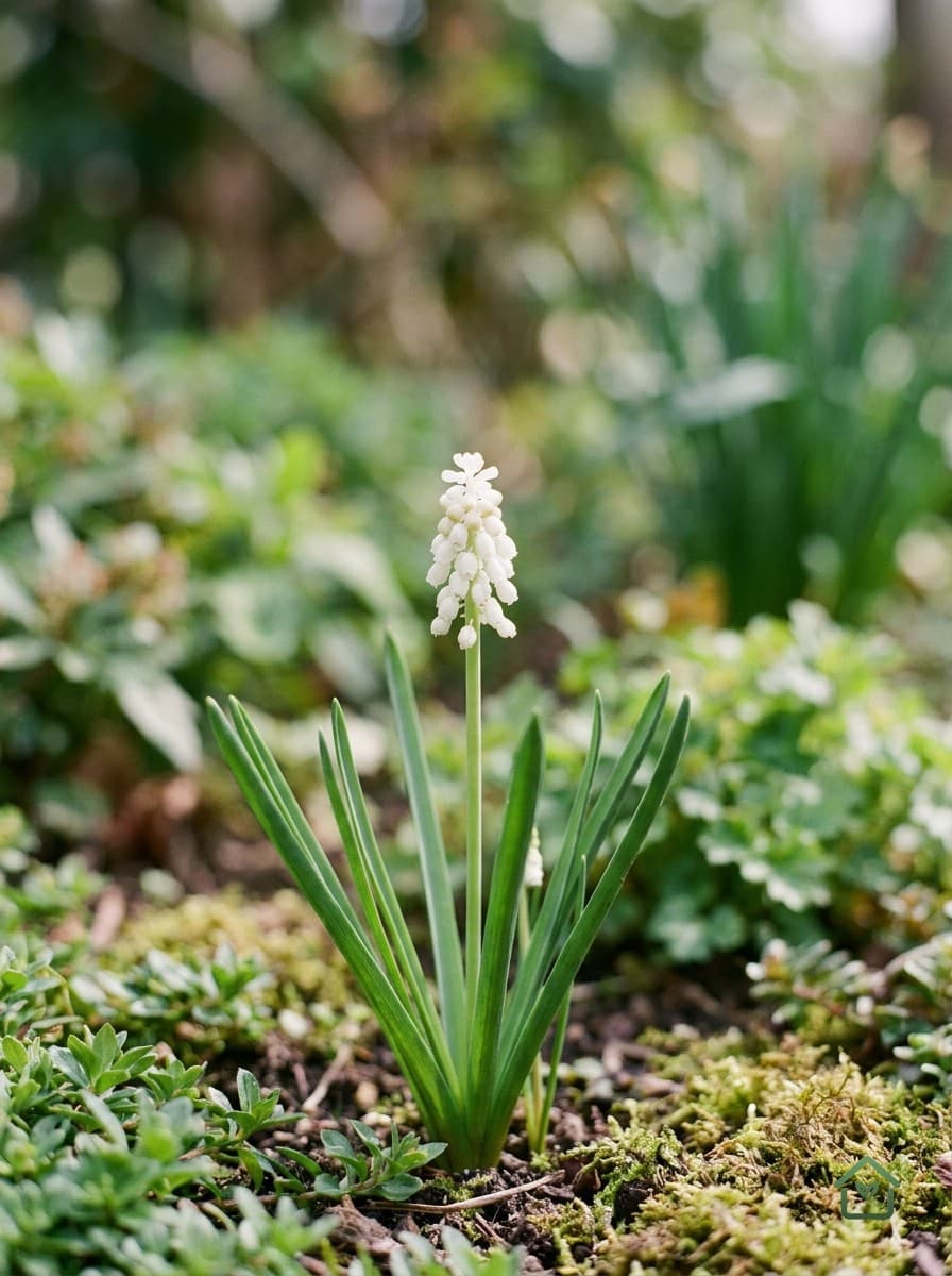 Witte druifhyacint