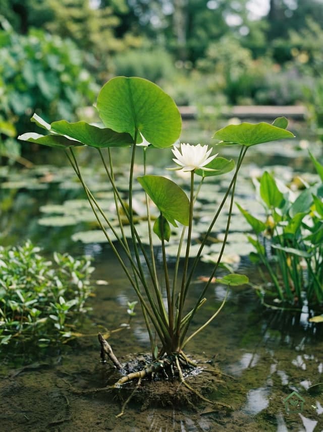 Witte waterlelie