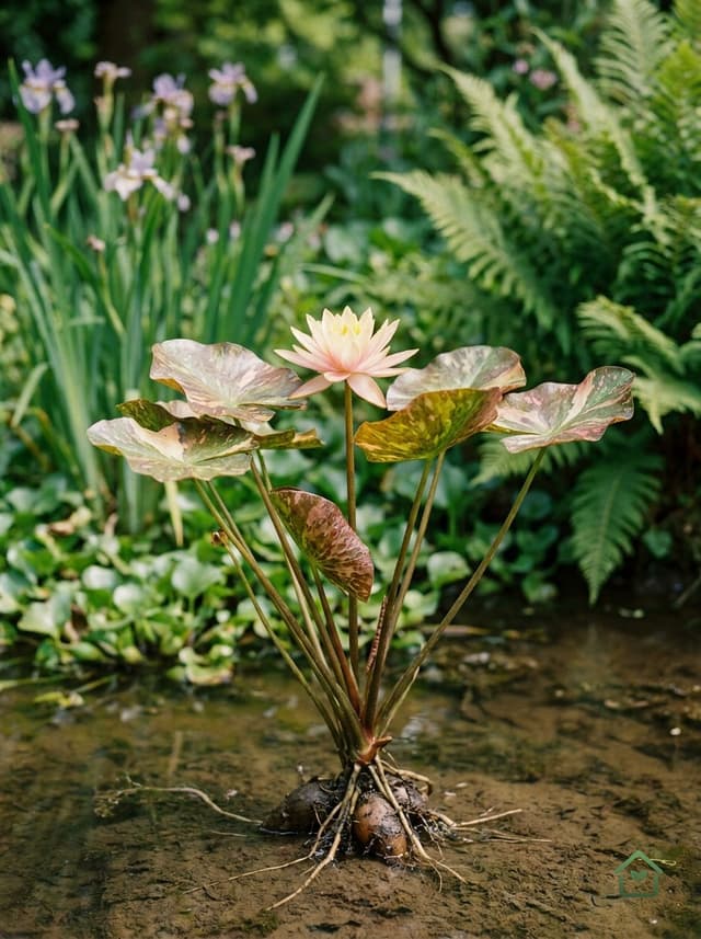 Nachtblauwe waterlelie
