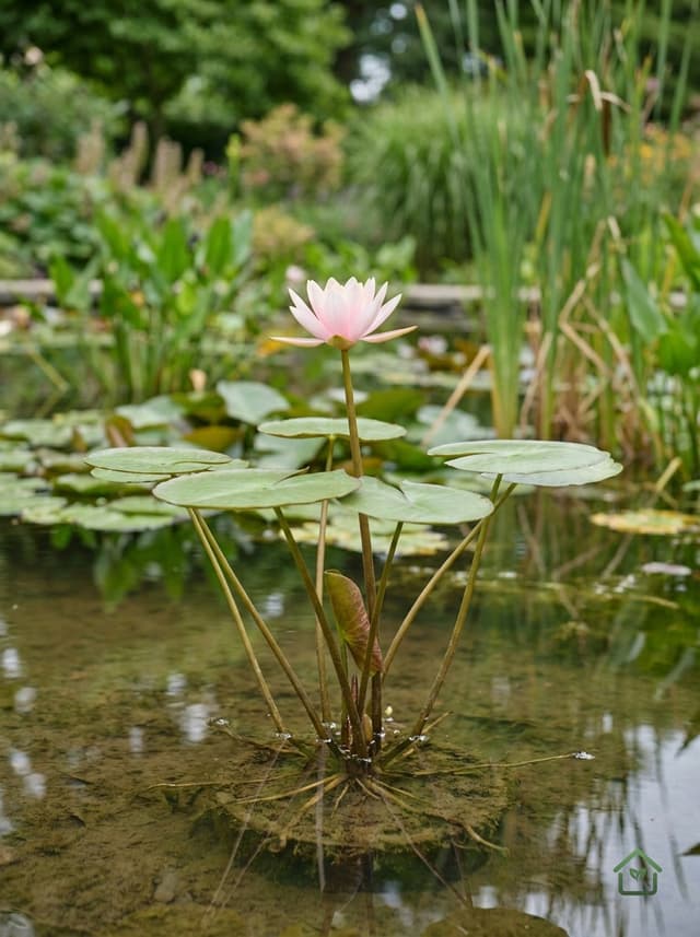 Roze waterlelie