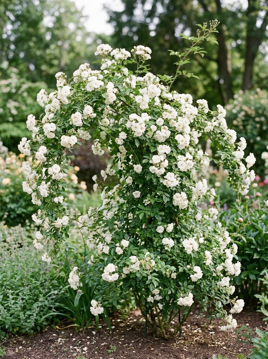 Witte trosroos