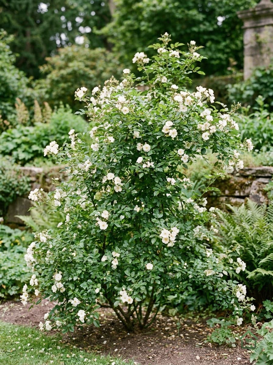 Witte trosroos
