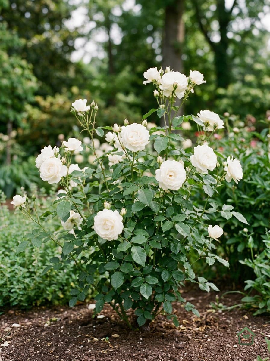 Witte koningin elizabethroos