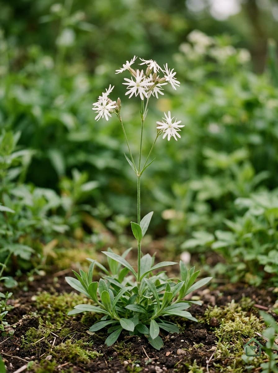 Witte echte koekoeksbloem