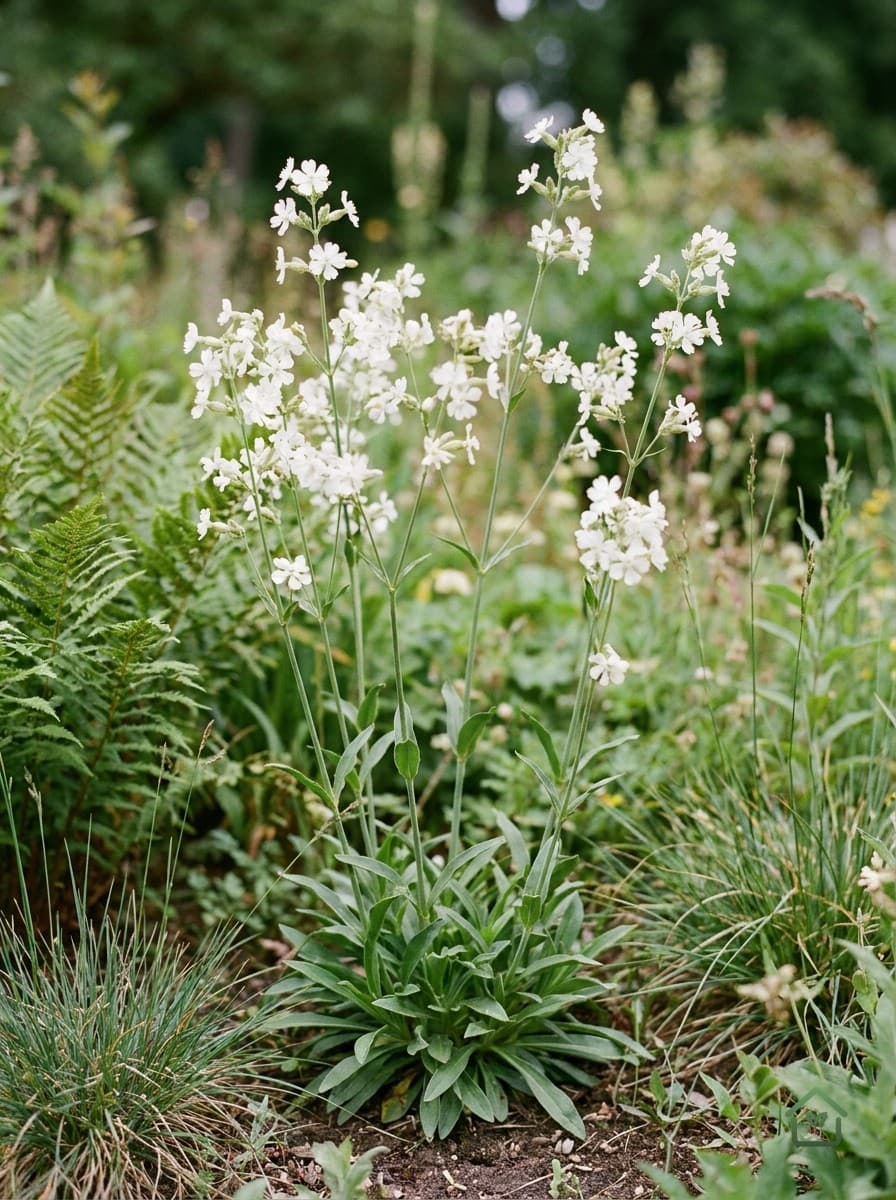 Witte echte koekoeksbloem
