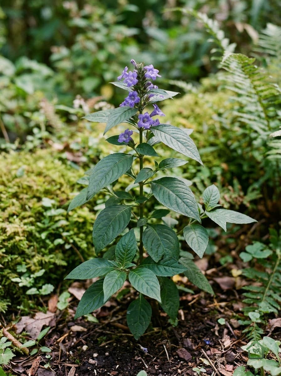 Kruipend blauwstrobloem