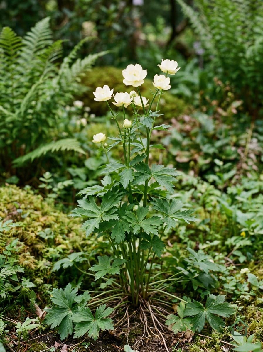 Bleekgele kogelboterbloem