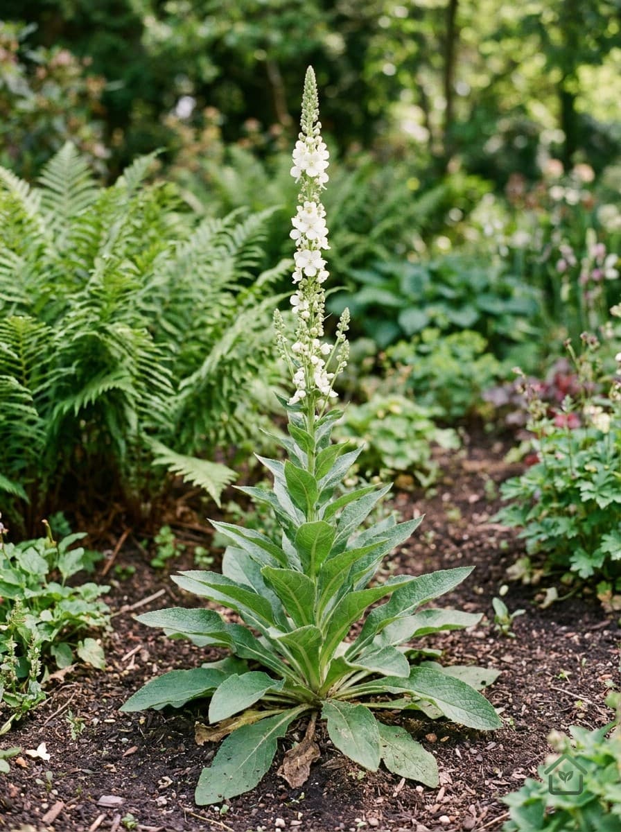 Witte mottenbloem