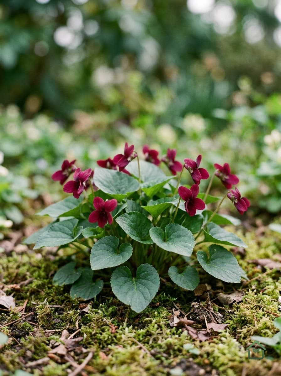 Rood bloemig viooltje