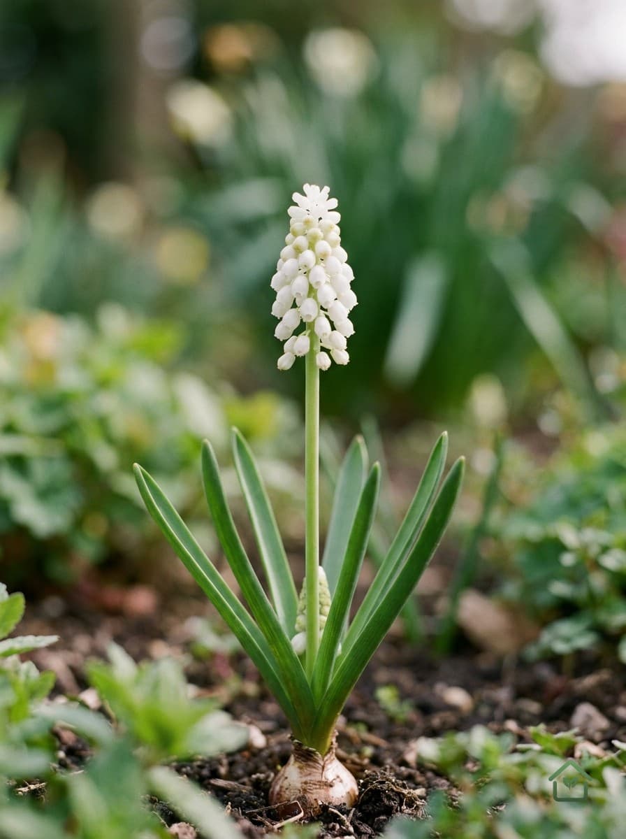 Witte druifhyacint