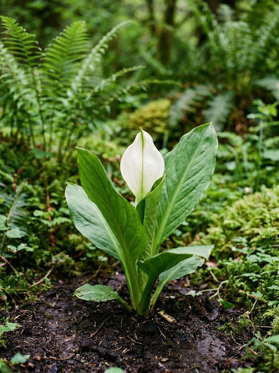 Witte moerasaronskelk
